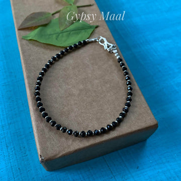 Black Beads Anklet